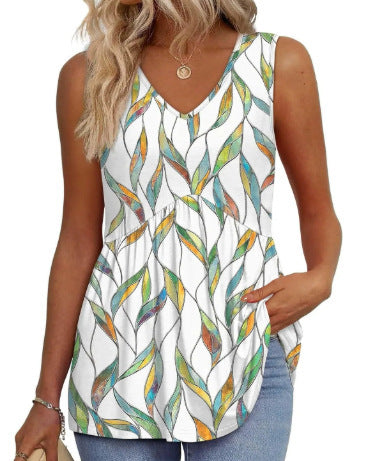 Womens Tank Tops 2025 Flowy Peplum Tops for Women Dressy Sleeveless V Neck Babydoll Tank Tops - Seldom Seen Styles