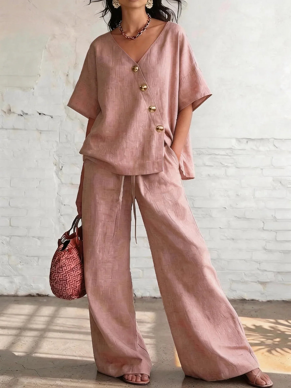 Wynonna Relaxed Wide Leg Trouser Set - Seldom Seen Styles