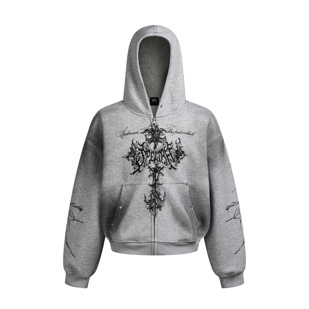 YAVIORA Cross Dyed Hoodie - Seldom Seen Styles