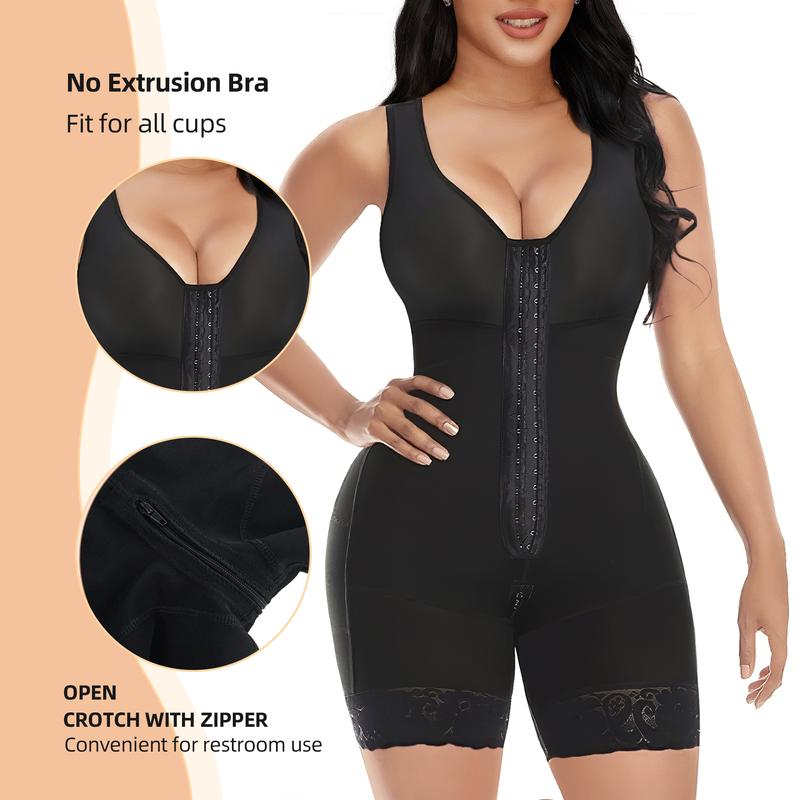 YIANNA Fajas Colombianas Shapewear for Women Tummy Control Full Shapewear Butt Lifter with Zipper Crotch - Seldom Seen Styles