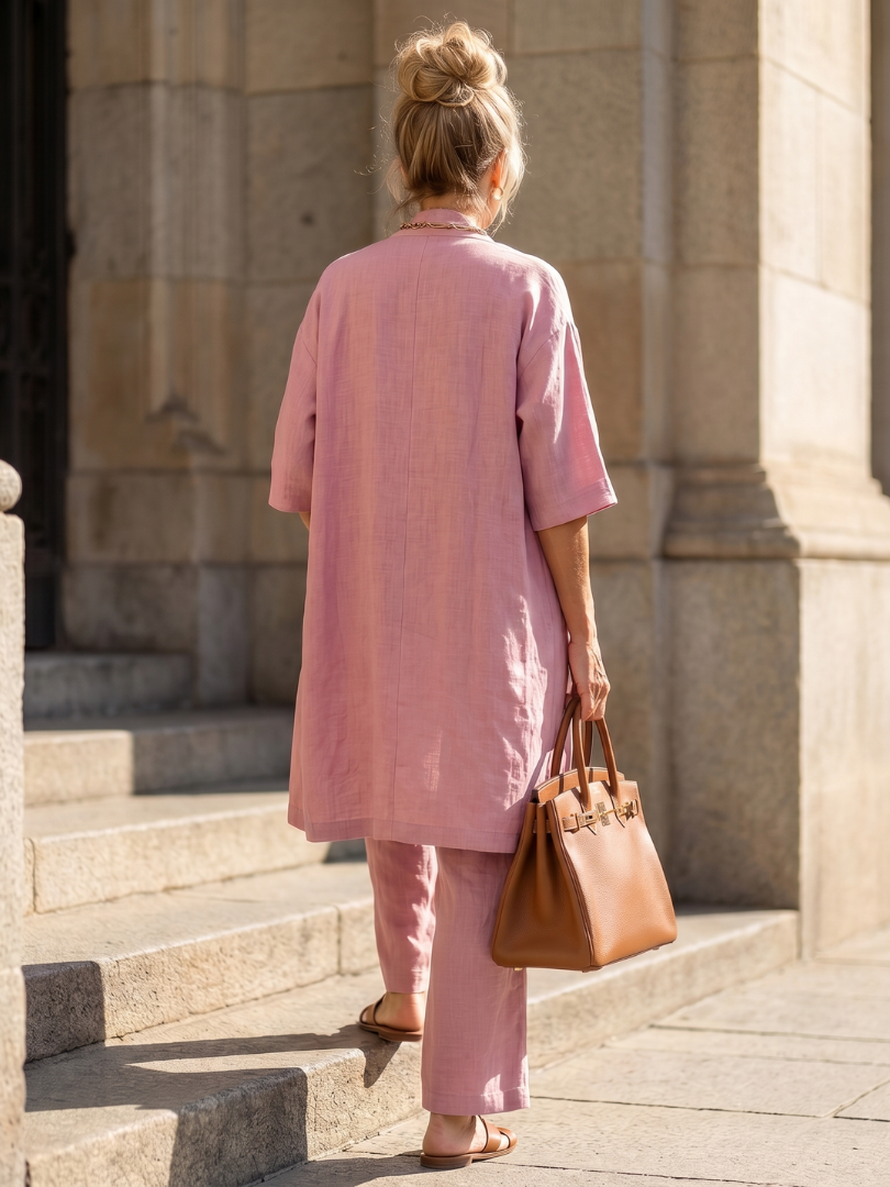 Yael | Three Piece Relaxed Top Pant Set - Seldom Seen Styles