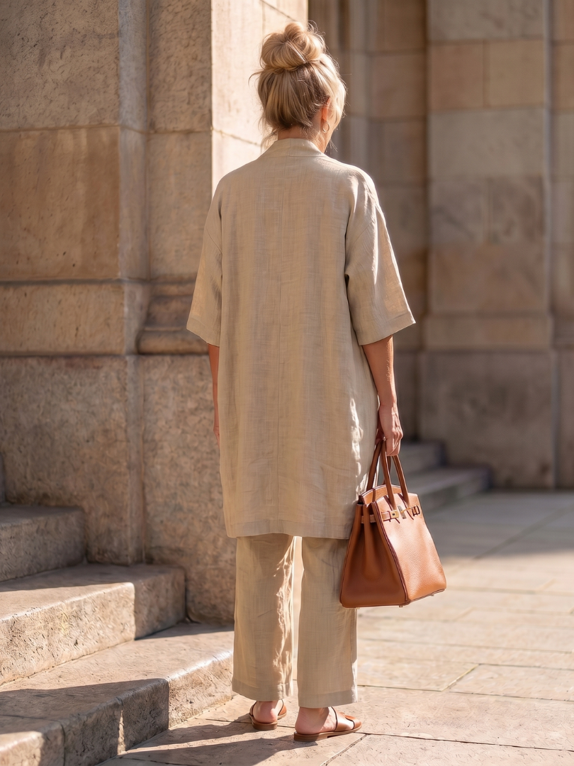 Yael | Three Piece Relaxed Top Pant Set - Seldom Seen Styles