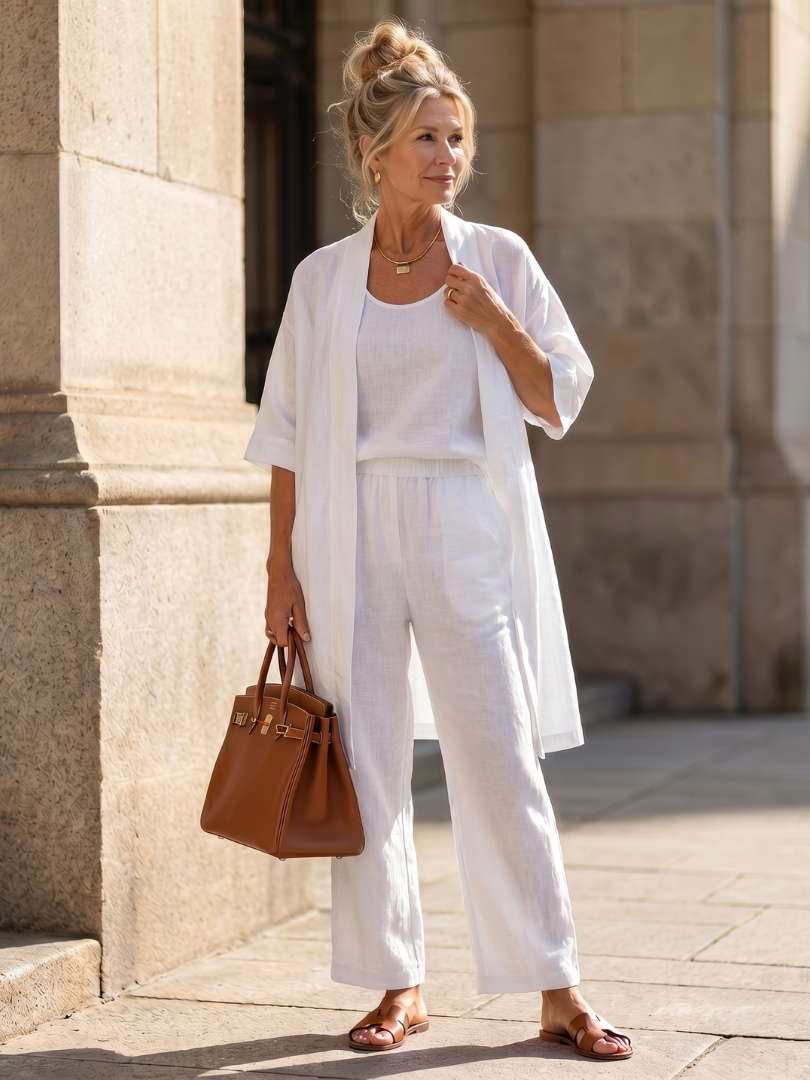Yael | Three Piece Relaxed Top Pant Set - Seldom Seen Styles