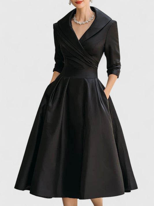 Yan | Elegant Midi Dress - Seldom Seen Styles