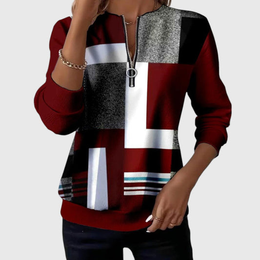 Zenovia™ – Afslappet og elegant sweatshirt - Seldom Seen Styles