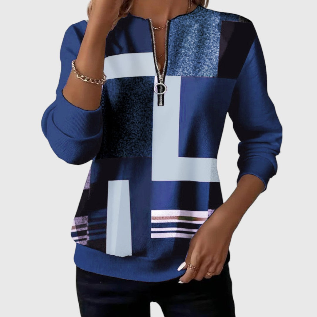 Zenovia™ – Afslappet og elegant sweatshirt - Seldom Seen Styles
