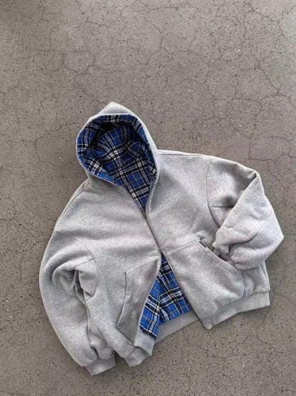 Kapuzenpullover Taliam mit Reißverschluss