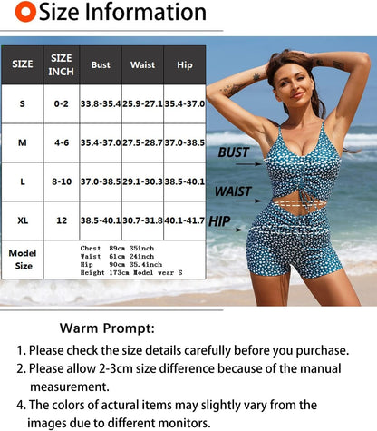 High Waisted Bikini Sets for Women Boy Shorts Swimsuits Sporty Bathing Suit - Seldom Seen Styles