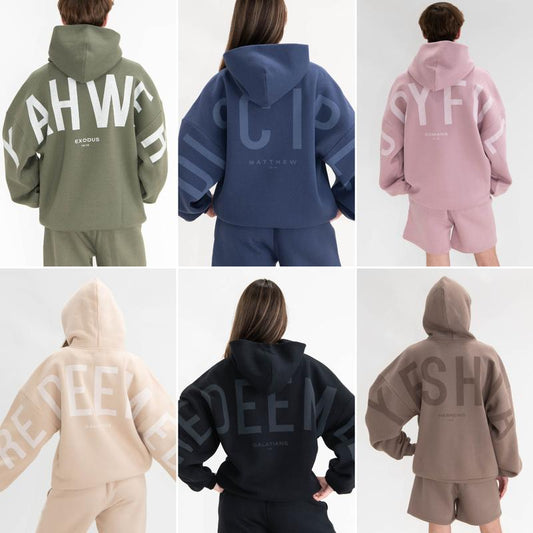 Kingdom Essential Hoodie | Christian Oversized Hoodies, Heavyweight Faith Sweatshirts with Yahweh, Yeshua, Forgiven Designs, Super Soft Religious Apparel Gifts for Women & Men - Seldom Seen Styles