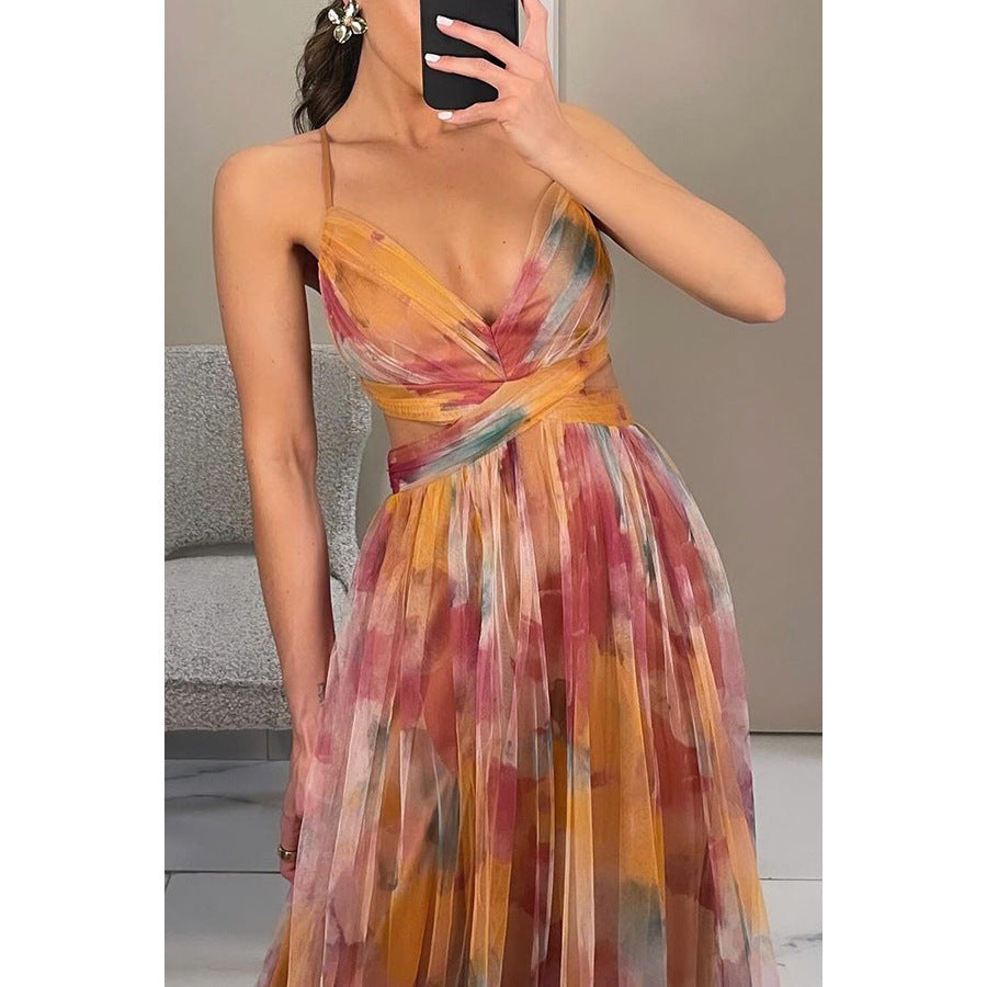 low cut maxi dress