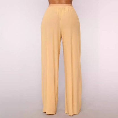 Damen-Überzugshose, transparente Bikinihose, Badeanzug-Überzug, Strandhose mit weitem Bein