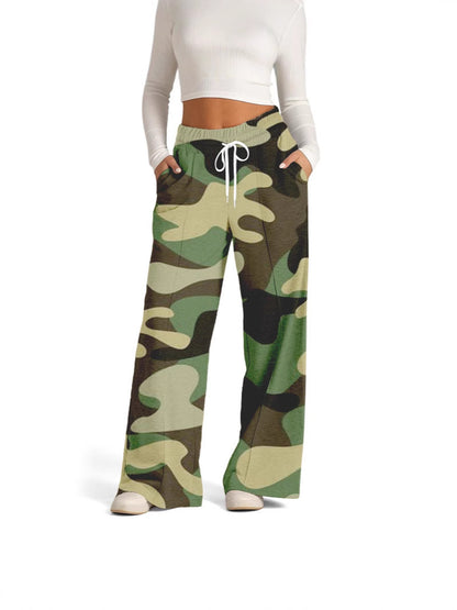 Women's Wide Leg Sweatpants Casual Loose Solid Color Pants Comfy Lounge Joggers Baggy Sweatpants Pockets