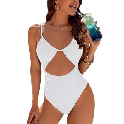 Womens One Piece Swimsuit Tummy Control Bathing Suit Sexy Flattering Cheeky High Cut Out Cute Ladies Swimwear - Seldom Seen Styles