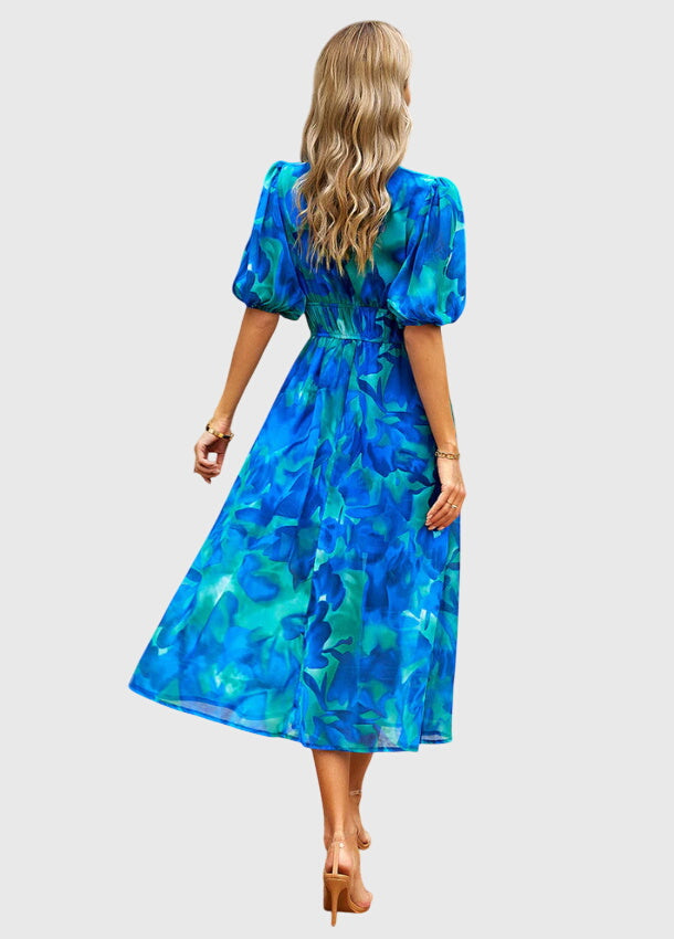 Merlin | Flattering Floral Midi Dress - Seldom Seen Styles