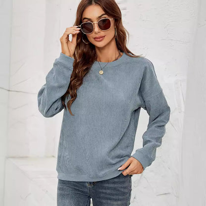 Women's Crewneck Sweatshirts Lightweight Long Sleeve Tunic Tops Cute Pullover Shirts