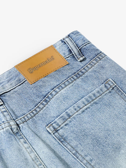 Denim Ripped Washed Distressed Jeans