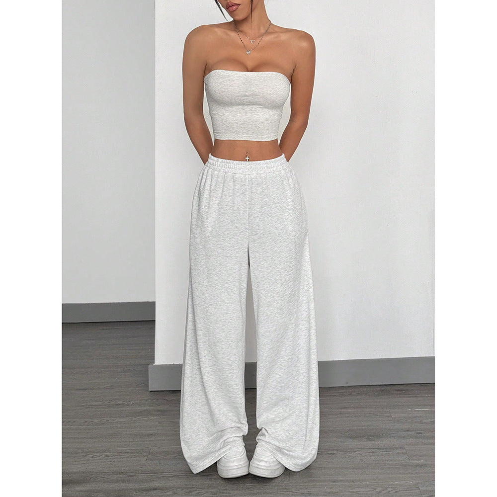 Girl's Wide Leg Sweatpants Elastic High Waisted Loose Baggy Pants with Pockets - Seldom Seen Styles