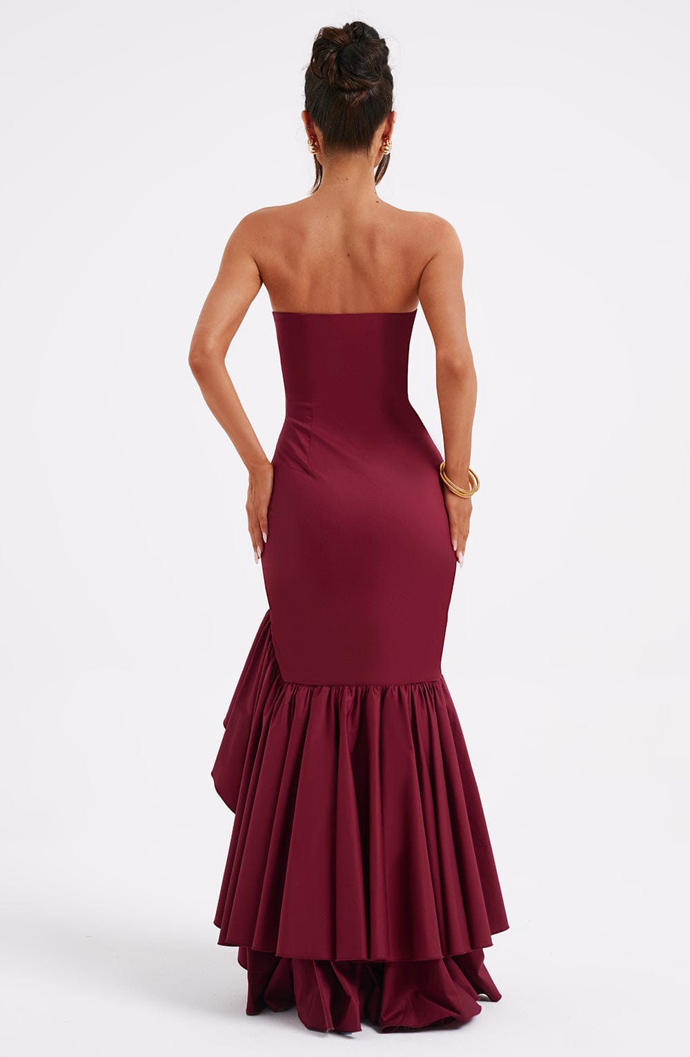 Angelina Maxi Dress - Burgundy - Seldom Seen Styles