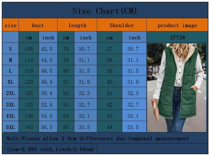 XiaRan Women's Fall Reversible Vests Sleeveless Fleece Jacket Zip Up Coat Long Outerwear With Pockets Winter Outfit