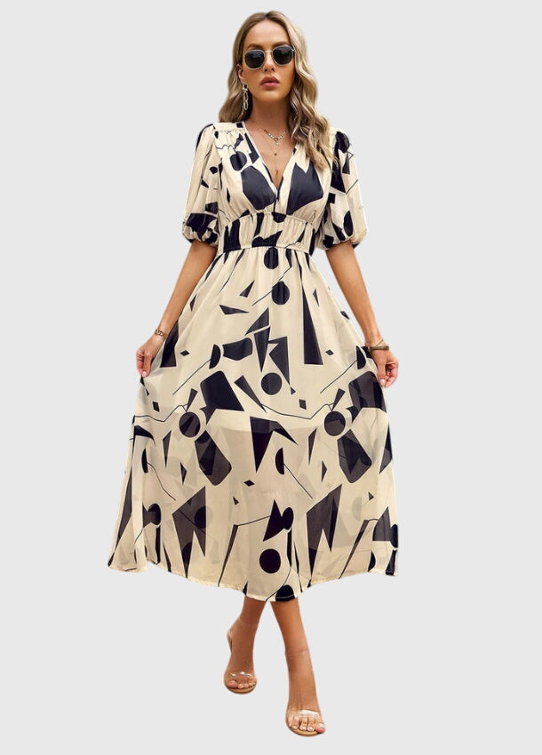 Merlin | Flattering Floral Midi Dress - Seldom Seen Styles