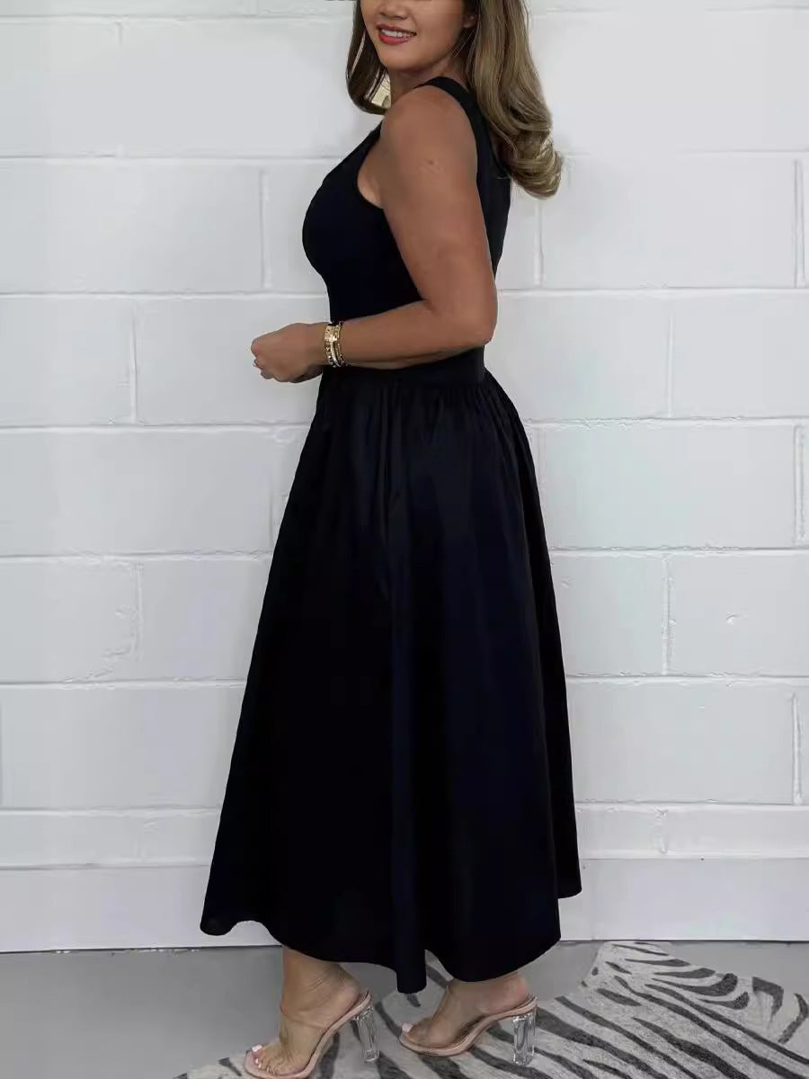 satin maxi dress