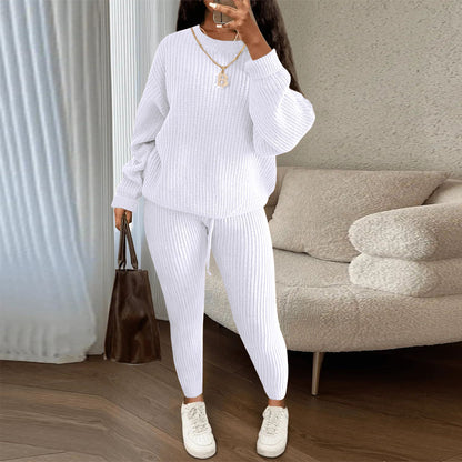 Casual Knitting Suit Trousers  Women's Clothing  Suit  Fashion