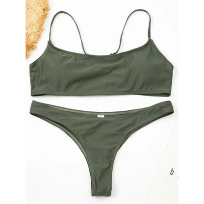 Sexy Sports Bra Push Up Bikini Set