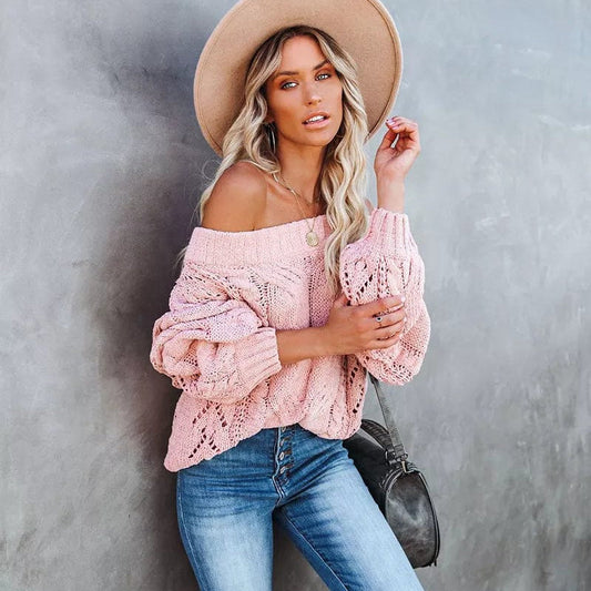 Sexy Off Shoulder Sweater - Seldom Seen Styles
