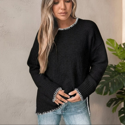 Boho Loose Fit Pullover Sweater