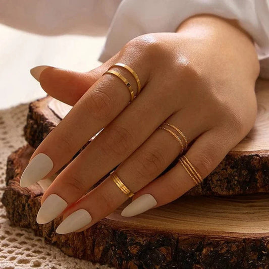 Bohemian Gold Ring Set - Seldom Seen Styles