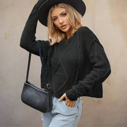 Vintage Twist Knit Sweater