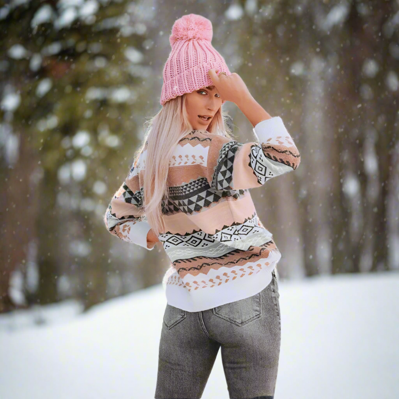 Boho Inspired Knit Pullover Sweater - Seldom Seen Styles