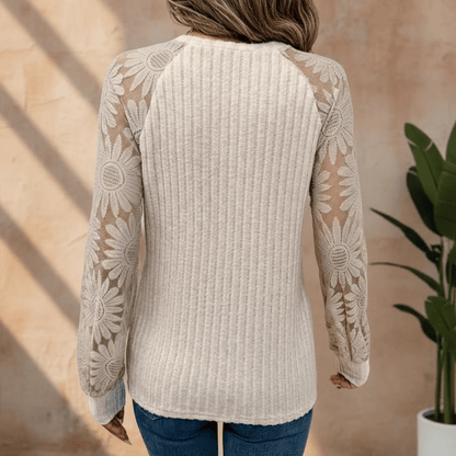Lace Long Sleeve Boho Blouse