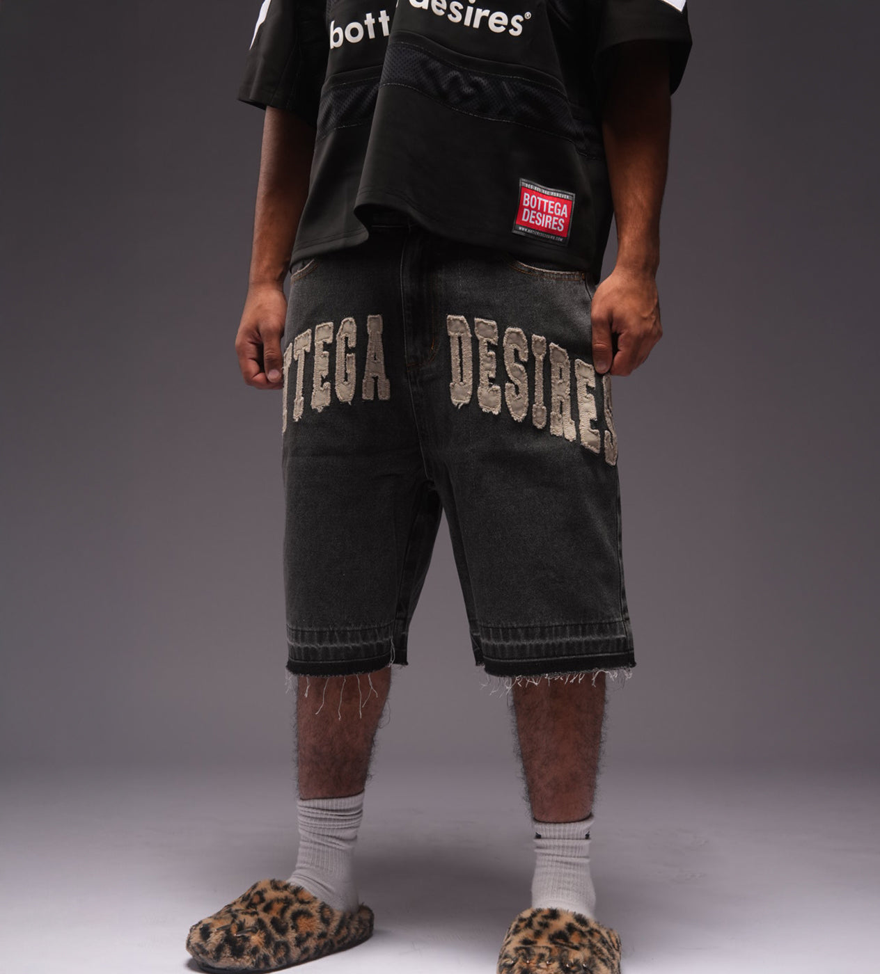Bottega Desires Denim Shorts Black - Seldom Seen Styles