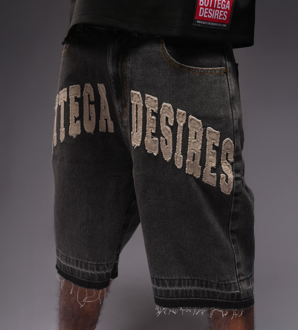 Bottega Desires Denim Shorts Black - Seldom Seen Styles