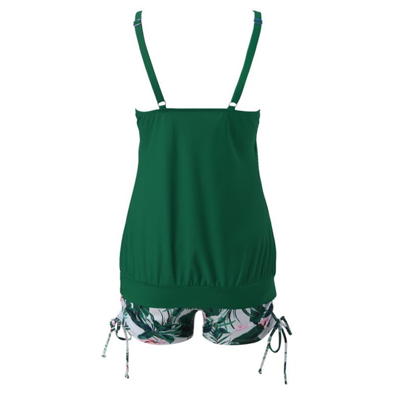 Swimsuit with Underwire Bra Support Tankini Swimsuits For Women 2 Piece Bathing Suits Tops With Boyshorts Loose Fit Swimwear