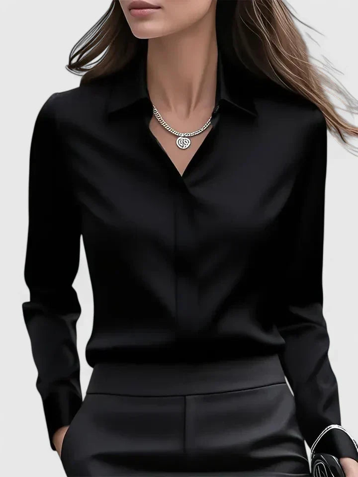 Reese | Women's Elegant Button Down Shirt with Concealed Placket - Seldom Seen Styles