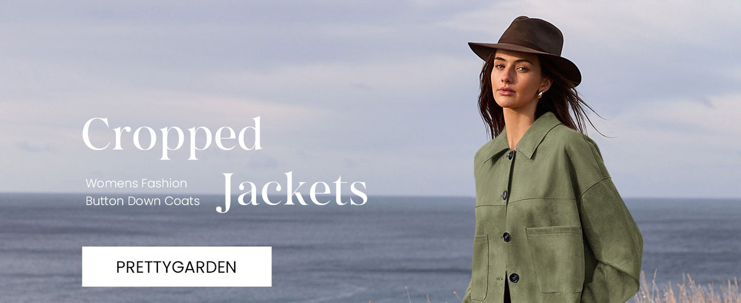 Women's Faux Suede Cropped Jacket Casual Lightweight Fall Fashion 2025 Winter Coats Outerwear Trendy Clothes - Seldom Seen Styles