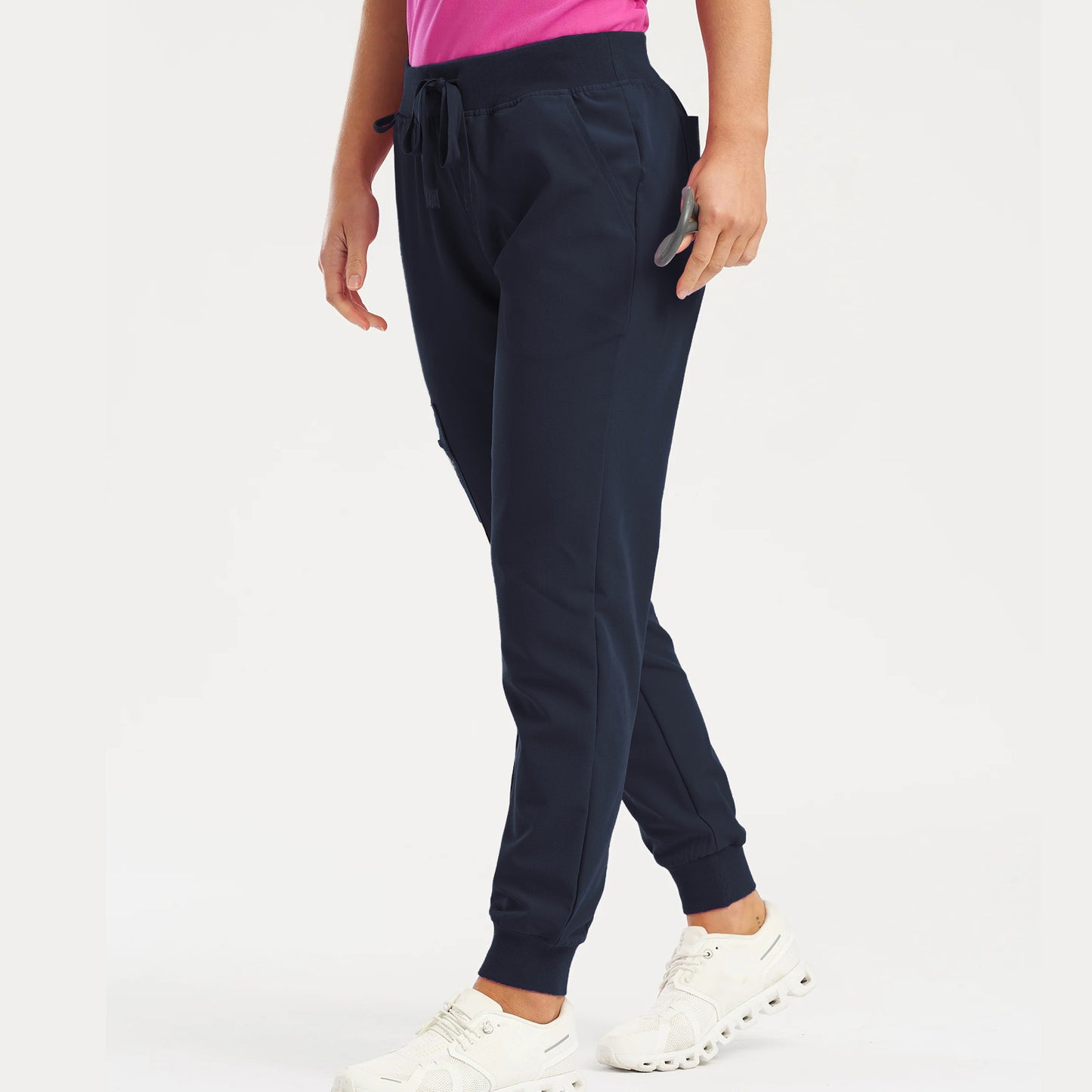 Pants for Women Jogger Scrubs Bottoms with 5 Pockets, Soft Stretch Yoga Style Joggers - Seldom Seen Styles