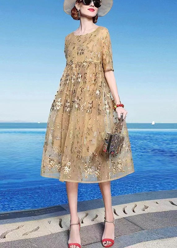 2023Summer Sweet Fresh European and American Hooded Long Sleeve Lace Embroidery Long Loose Big Hem Dress