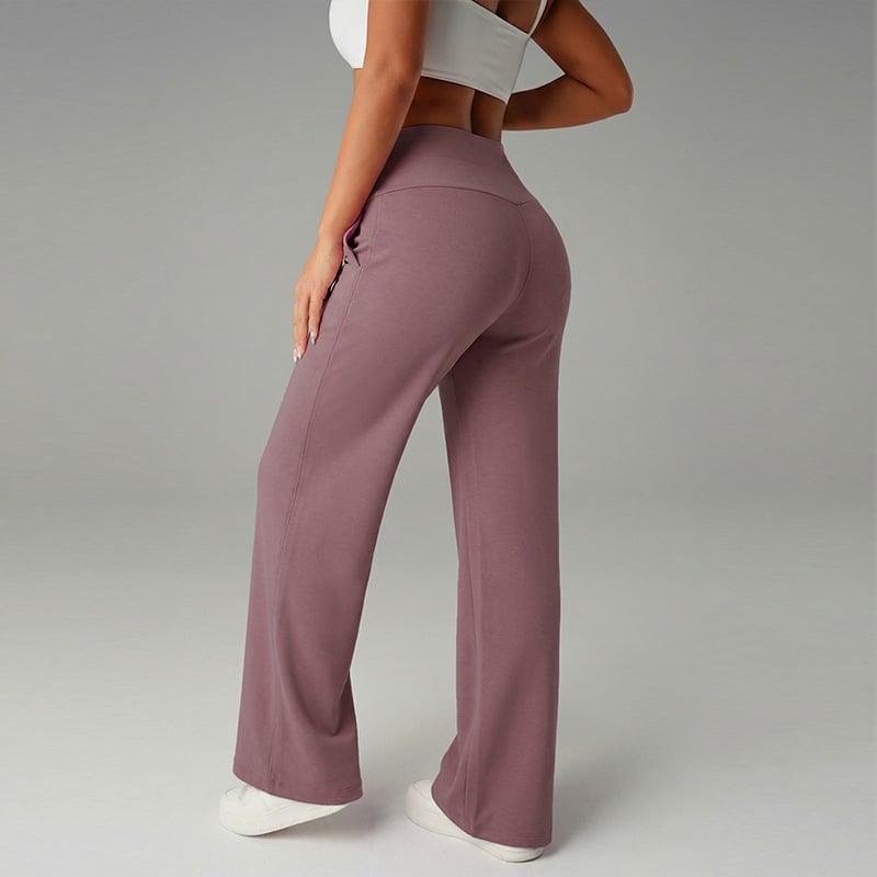 Loose, simple flat-bottom pants, suitable for women
