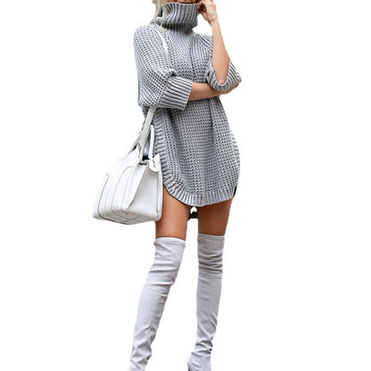 Autumn Winter Turtleneck Sweater  New Women's Clothing  Casual Sweater