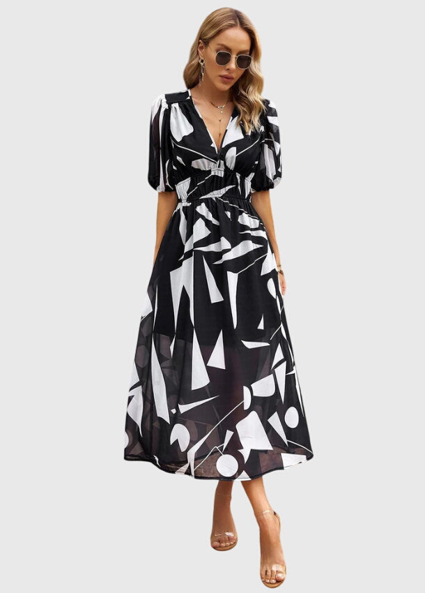 Merlin | Flattering Floral Midi Dress - Seldom Seen Styles