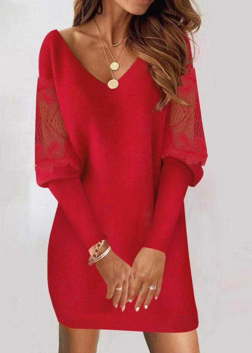 Cassandra | Women's V-Neck Bodycon Mini Dress - Seldom Seen Styles