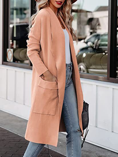 Upscale2024Autumn and Winter Coat Amazon Fall European and American Women's Clothing Casual Long Women's Woolen Slimming Coat Women's