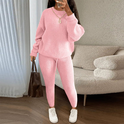 Casual Knitting Suit Trousers  Women's Clothing  Suit  Fashion