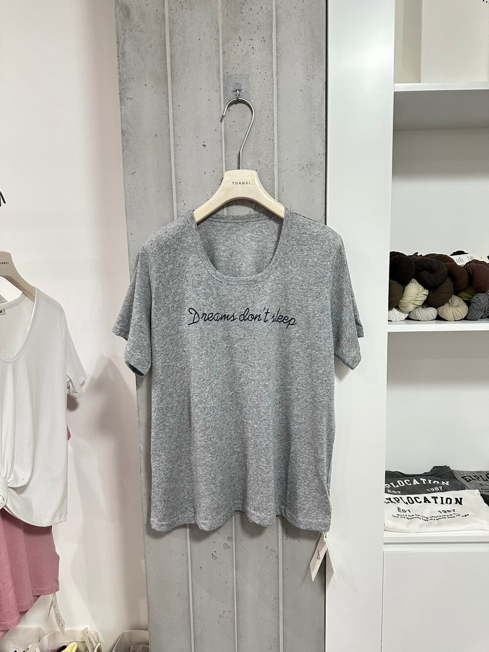 Breathable Linen Feel T-Shirt – Loose Fit U-Neck Casual Lightweight Summer Tee - Seldom Seen Styles