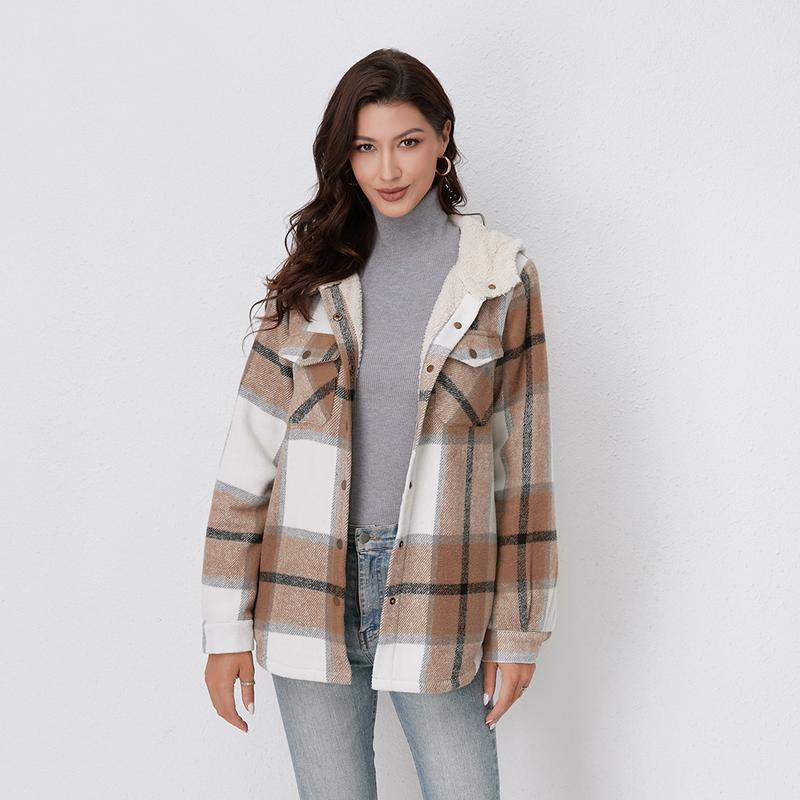 AMELIA™ - Women’s Plaid Hooded Flannel Jacket for Autumn & Winter - Seldom Seen Styles