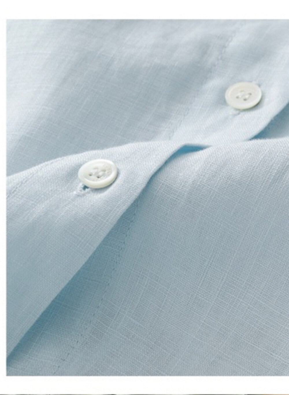 Light Blue Linen Short Sleeve Button Down Shirt Dress Collared Loose Fit Casual Midi Dress - Seldom Seen Styles