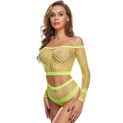 Neue sexy Dessous für Damen, ausgehöhltes zweiteiliges Set, kein Ausziehen nötig